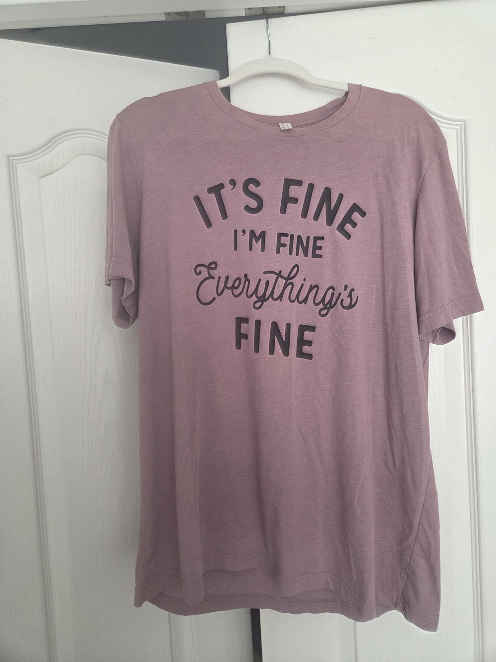 Bella Canvas Mauve Graphic Tee with Black Text